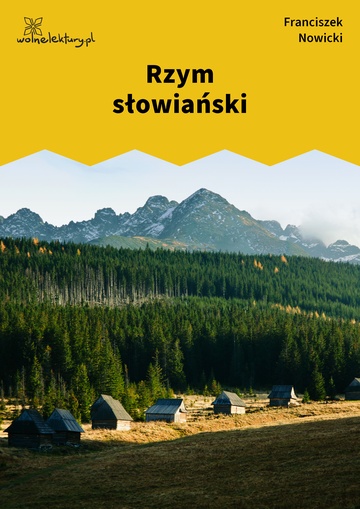 Franciszek Nowicki, Rzym słowiański